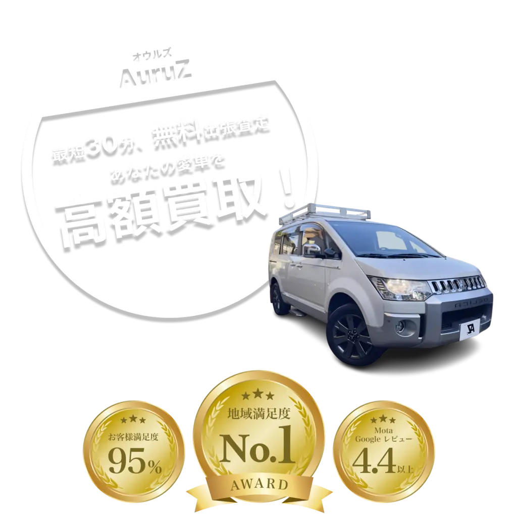 最短30分、無料出張査定。あなたの愛車を高額買取。お客様満足度95%、地域満足度No.1、Mota, Googleレビュー4.4以上。